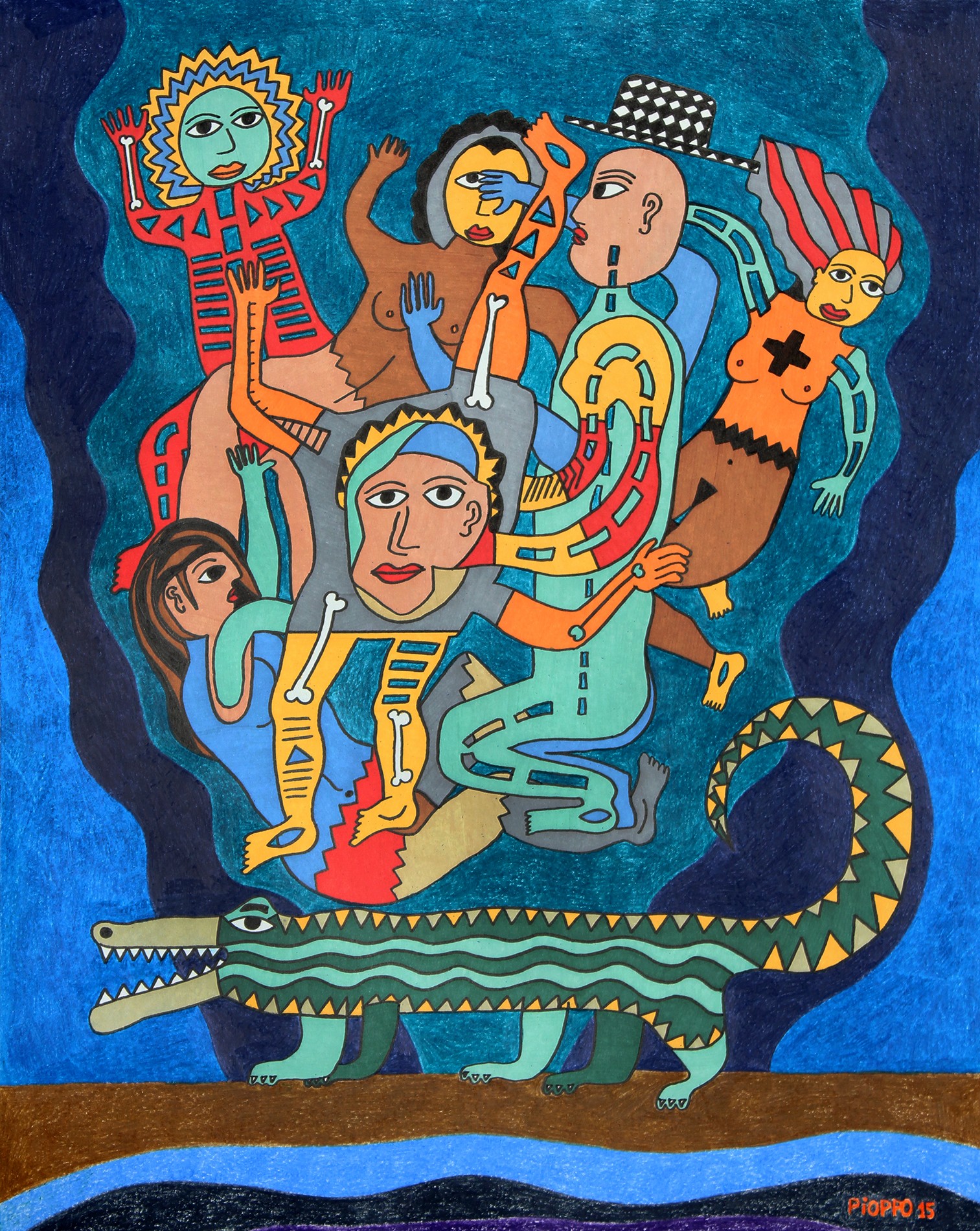 Angelo Pioppo, Crocodile : rêve reptilien Angelo Pioppo, Crocodile : rêve reptilien
