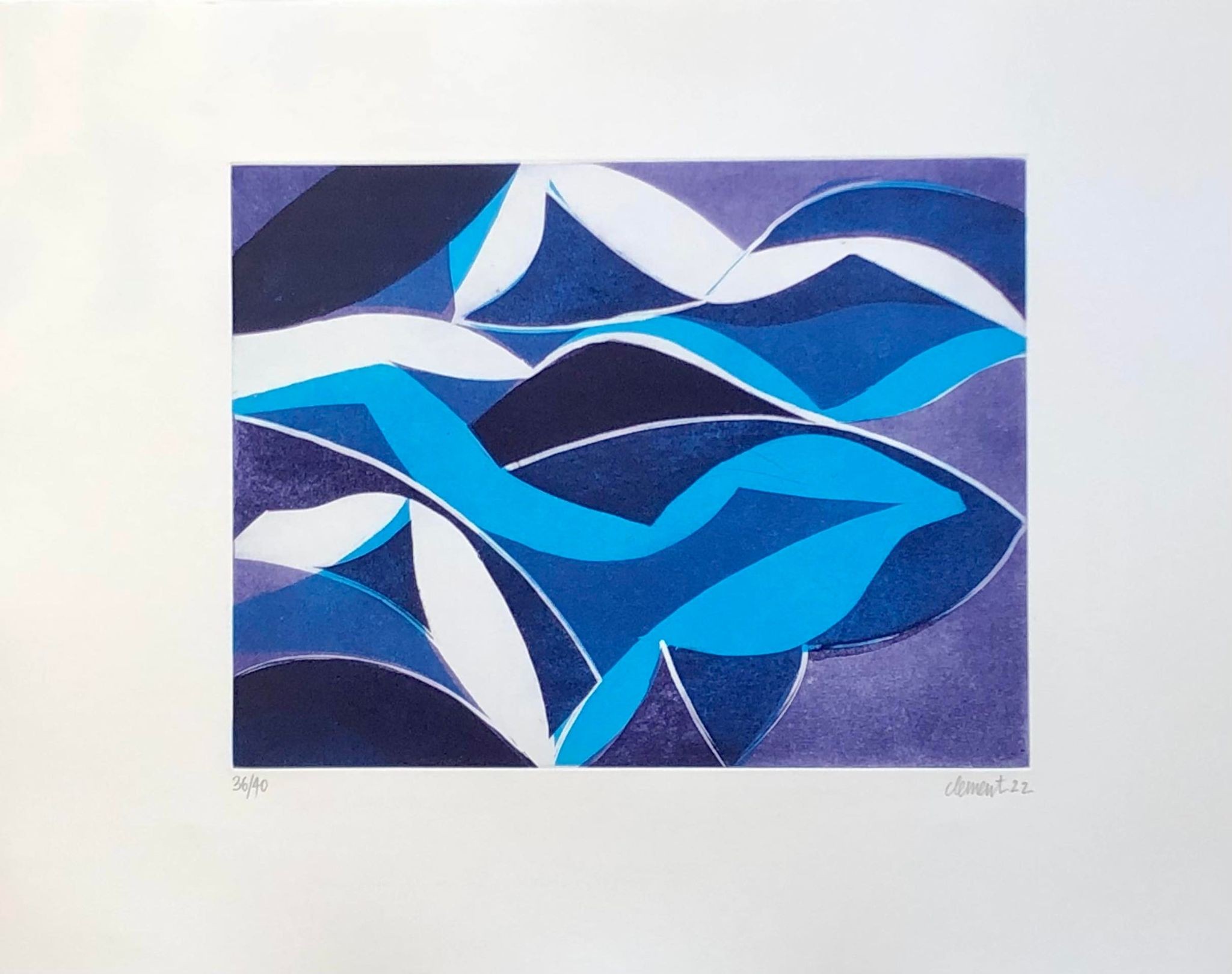 Alain Clément, R-23 B, aquatinte originale Alain Clément, R-23 B, aquatinte originale
