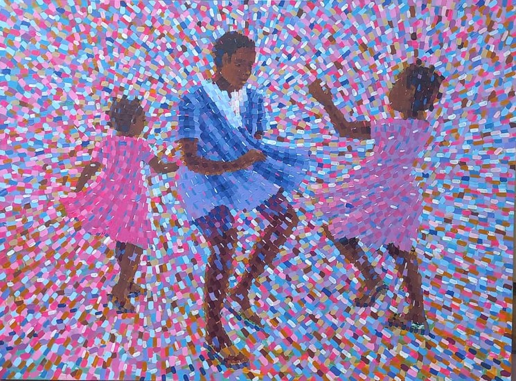 Betty Acquah, Days of freedom, Peinture sur toile