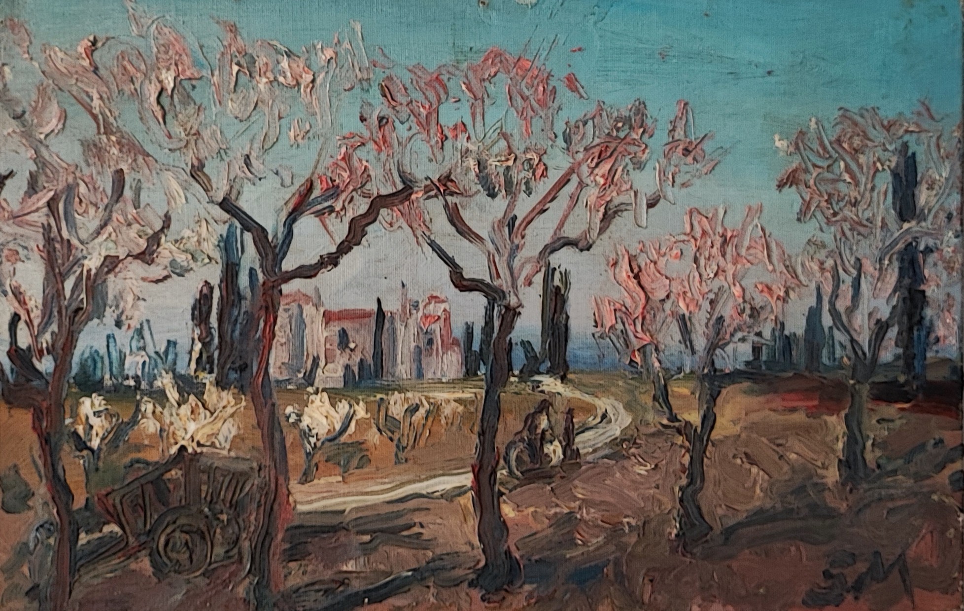 S. M., Paysage fleuri S. M., Paysage fleuri