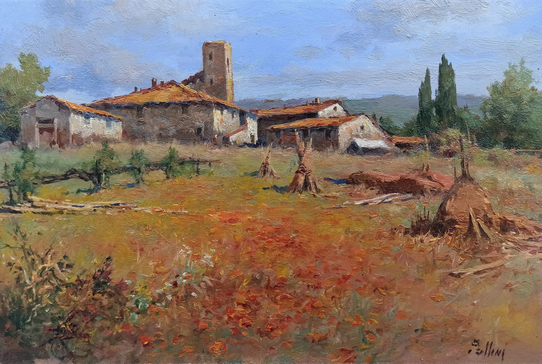 Claudio Pallini, Summer day - Tuscany landscape Claudio Pallini, Summer day - Tuscany landscape