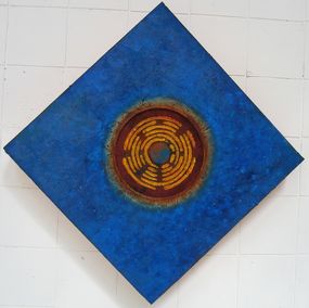 Painting, Les carré des roues, Do Delaunay