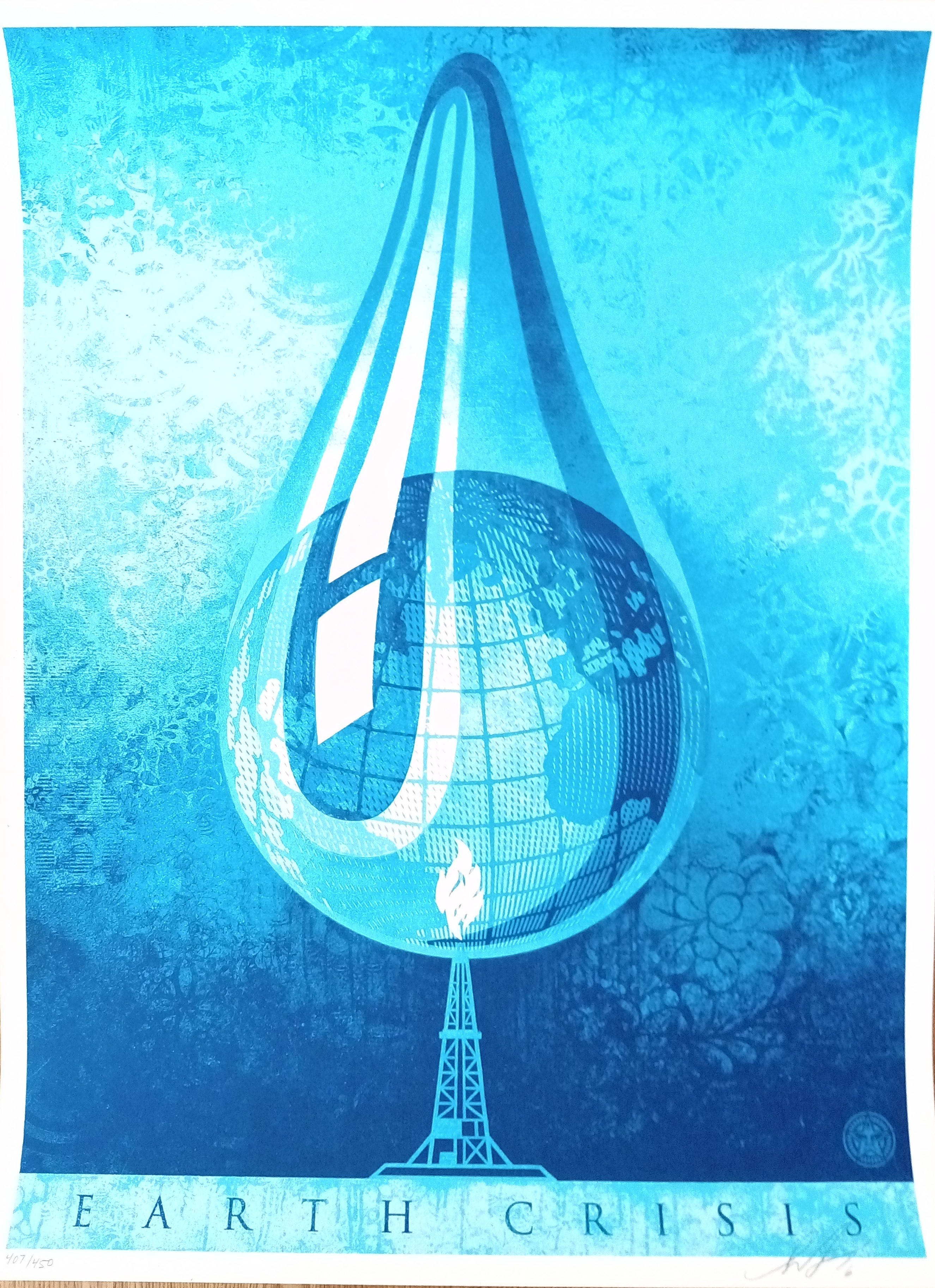 Shepard Fairey (Obey), Earth crisis drop Shepard Fairey (Obey), Earth crisis drop