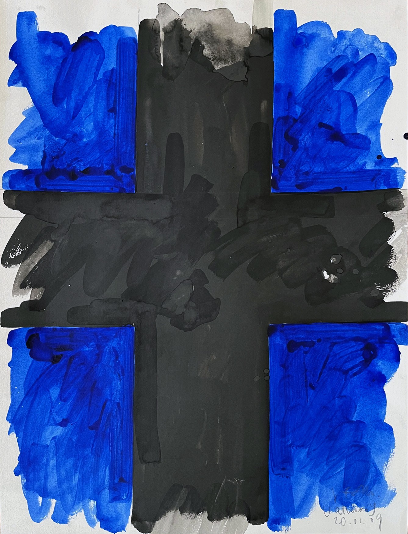 Jürgen Waller, Blaues Kreuz II Jürgen Waller, Blaues Kreuz II