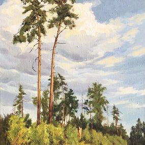 Painting, Forest in Sunlight, Liu Ziyu