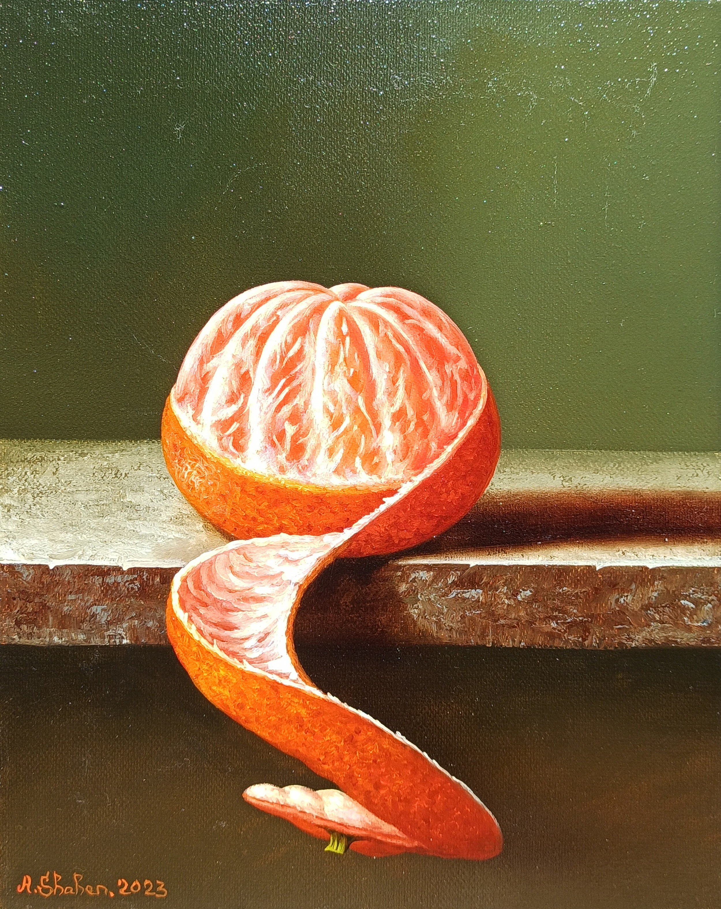 Shahen Aleksandryan, Still life - A tangerine Shahen Aleksandryan, Still life - A tangerine
