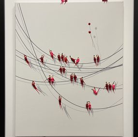 Gemälde, Freedom people - RED Acrobats, Eka Peradze