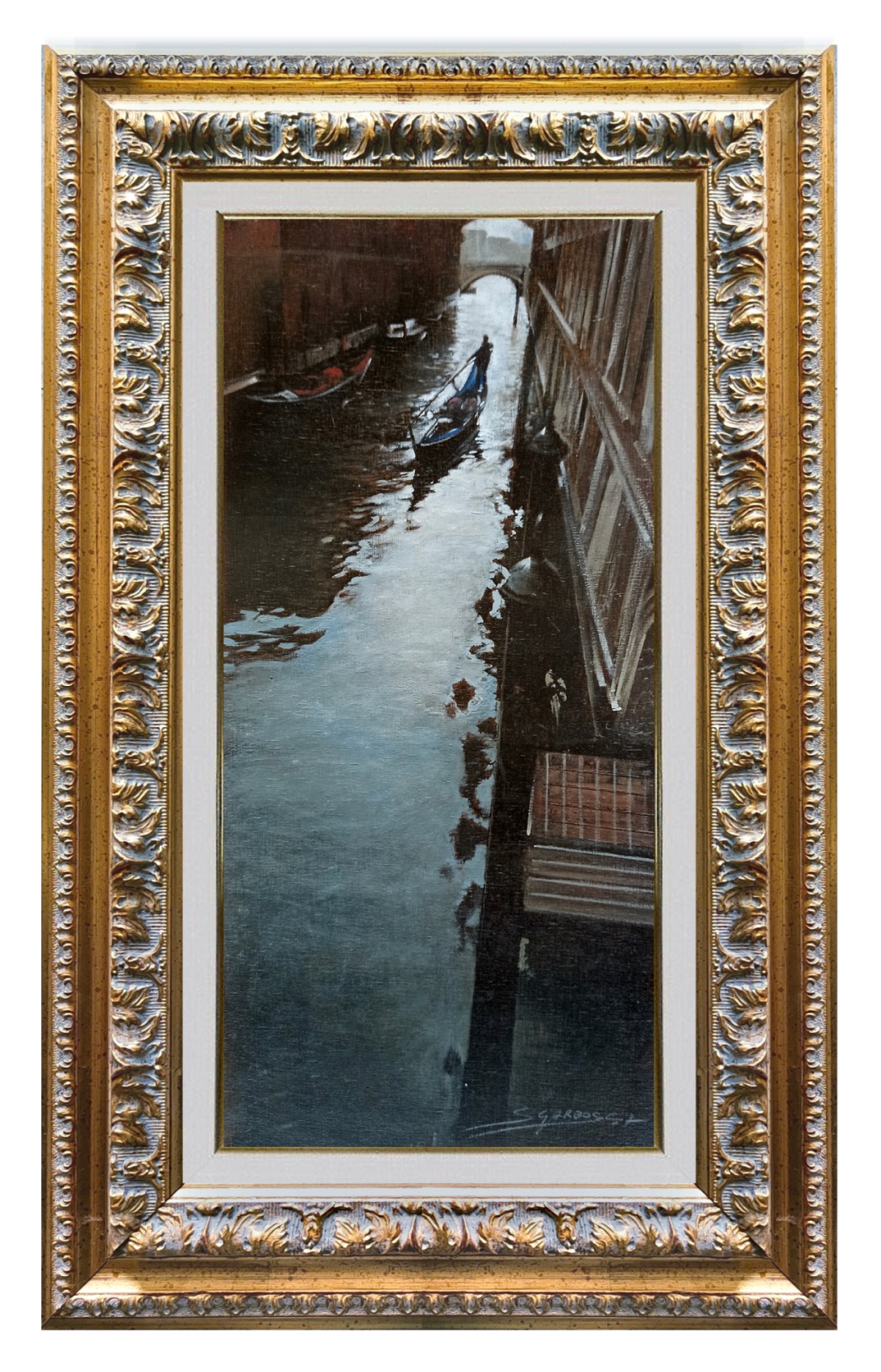 Antonio Sgarbossa, Under the Bridge of Sighs - Venice painting Antonio Sgarbossa, Under the Bridge of Sighs - Venice painting