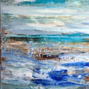 Peinture, Abstraction océane 10, Jeanne Aure