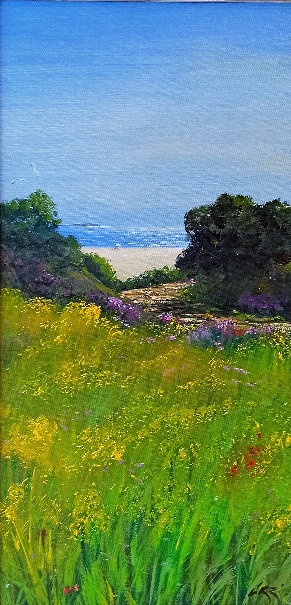 Stefano Urzi, Towards the sea - Italian painting Stefano Urzi, Towards the sea - Italian painting