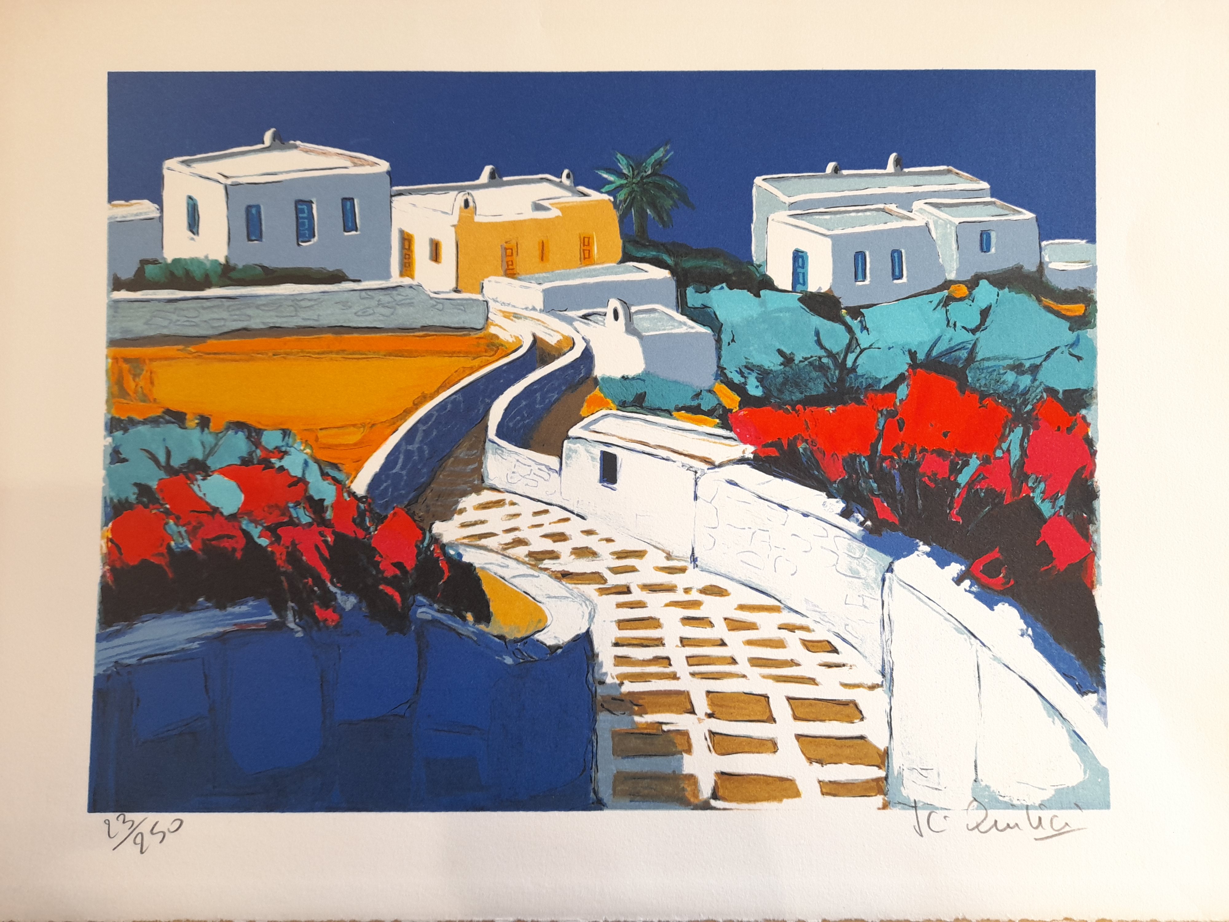 Jean-Claude Quilici, Traverse fleurie à Mykonos Jean-Claude Quilici, Traverse fleurie à Mykonos