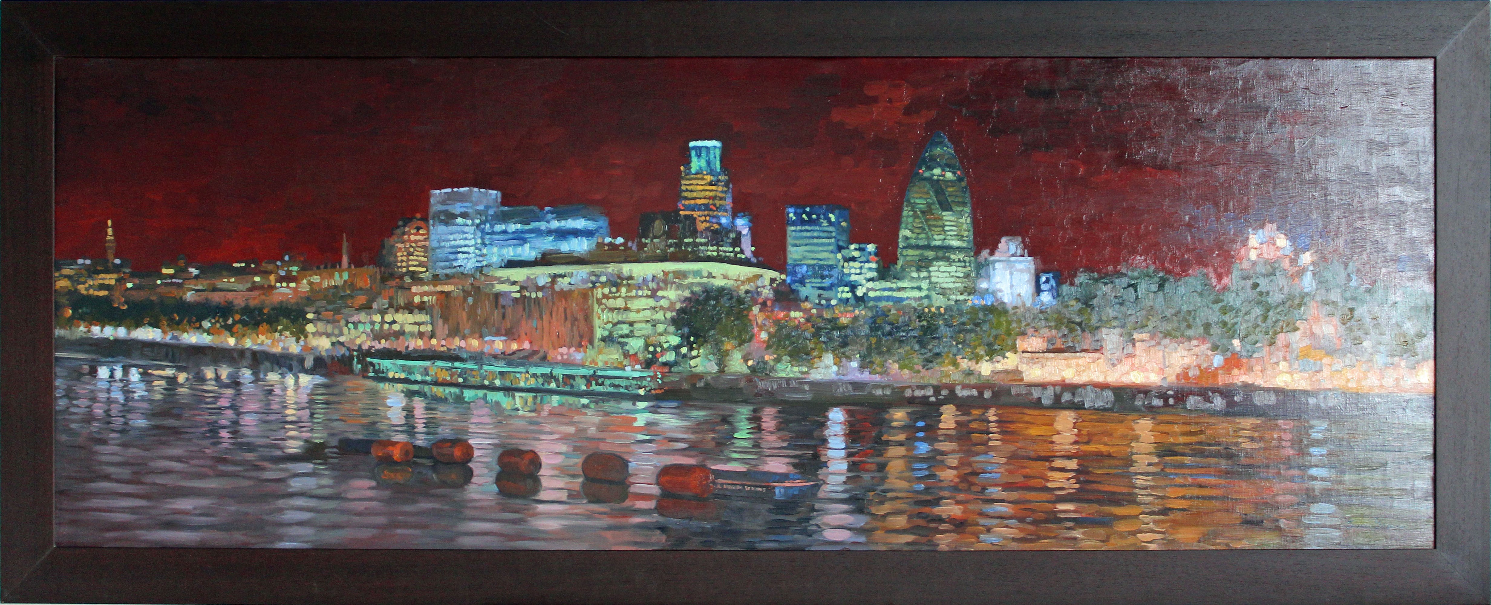 Simon Kozhin, View of the city from the Thames Simon Kozhin, View of the city from the Thames