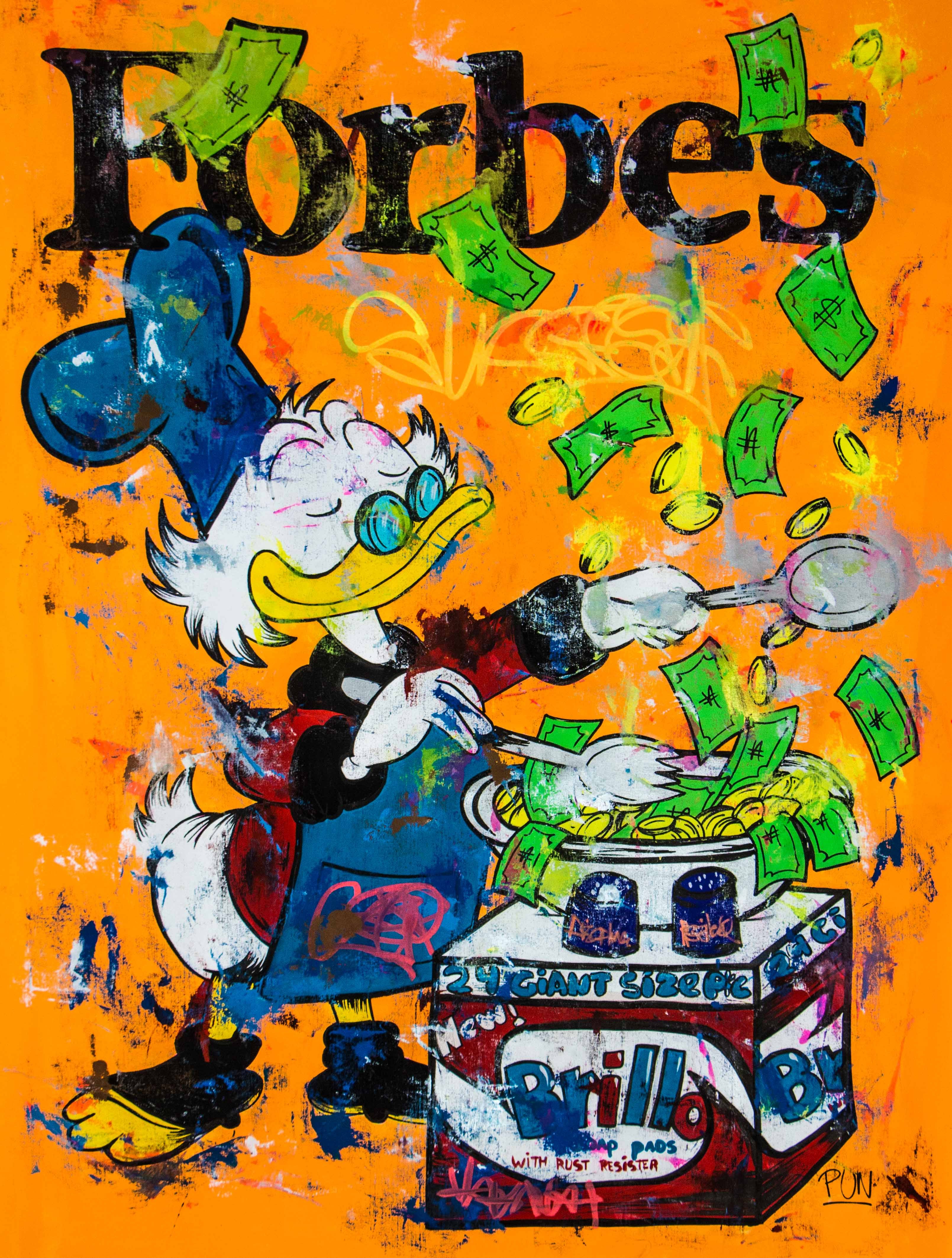 Carlos Pun Art, Scrooge Mc Duck in cooking success Carlos Pun Art, Scrooge Mc Duck in cooking success