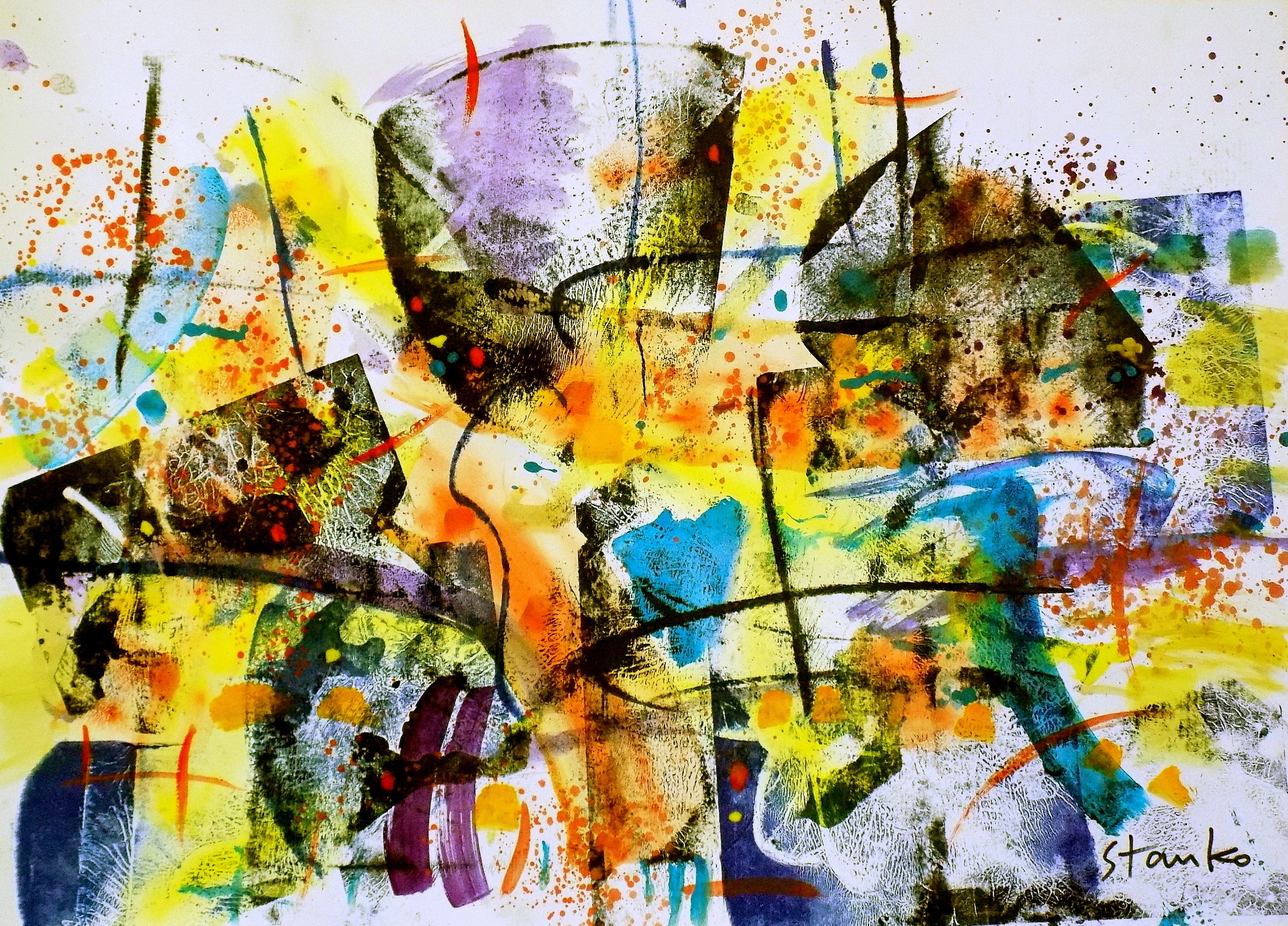 Stanislav Bojankov, Abstract landscape-XVIII Stanislav Bojankov, Abstract landscape-XVIII