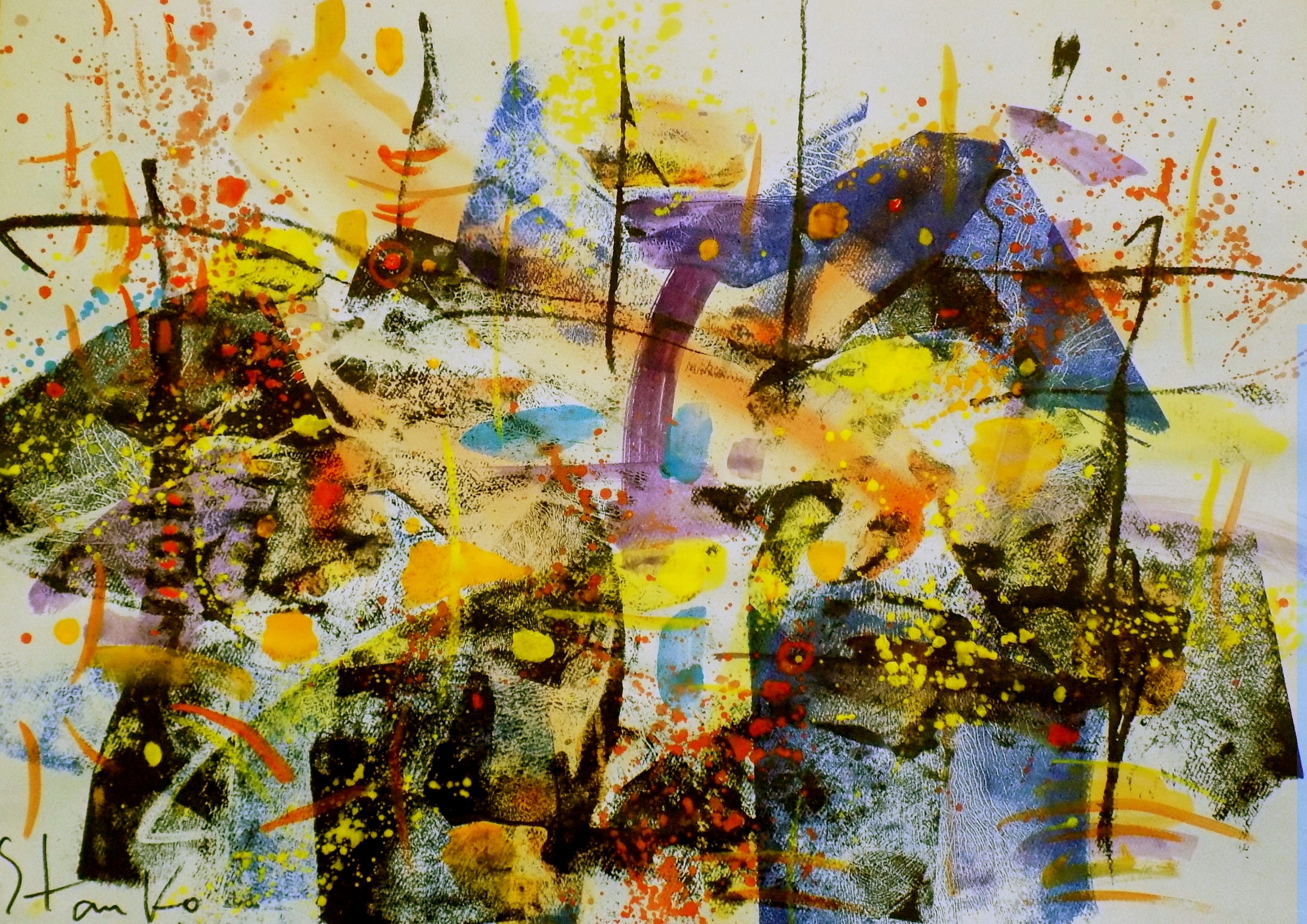 Stanislav Bojankov, Absytract landscape-XIX Stanislav Bojankov, Absytract landscape-XIX