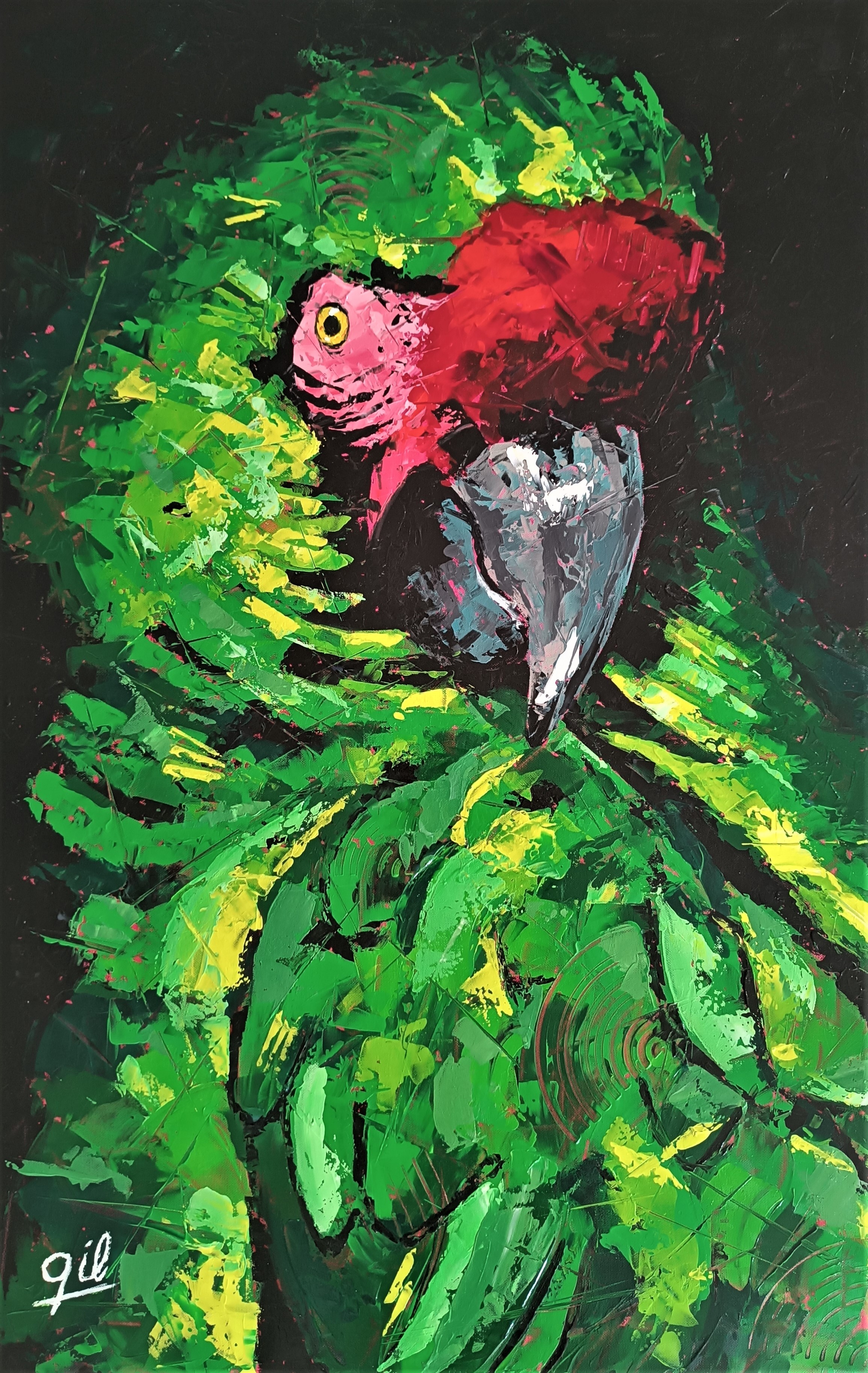 Gillian Brin, Green parrot Gillian Brin, Green parrot