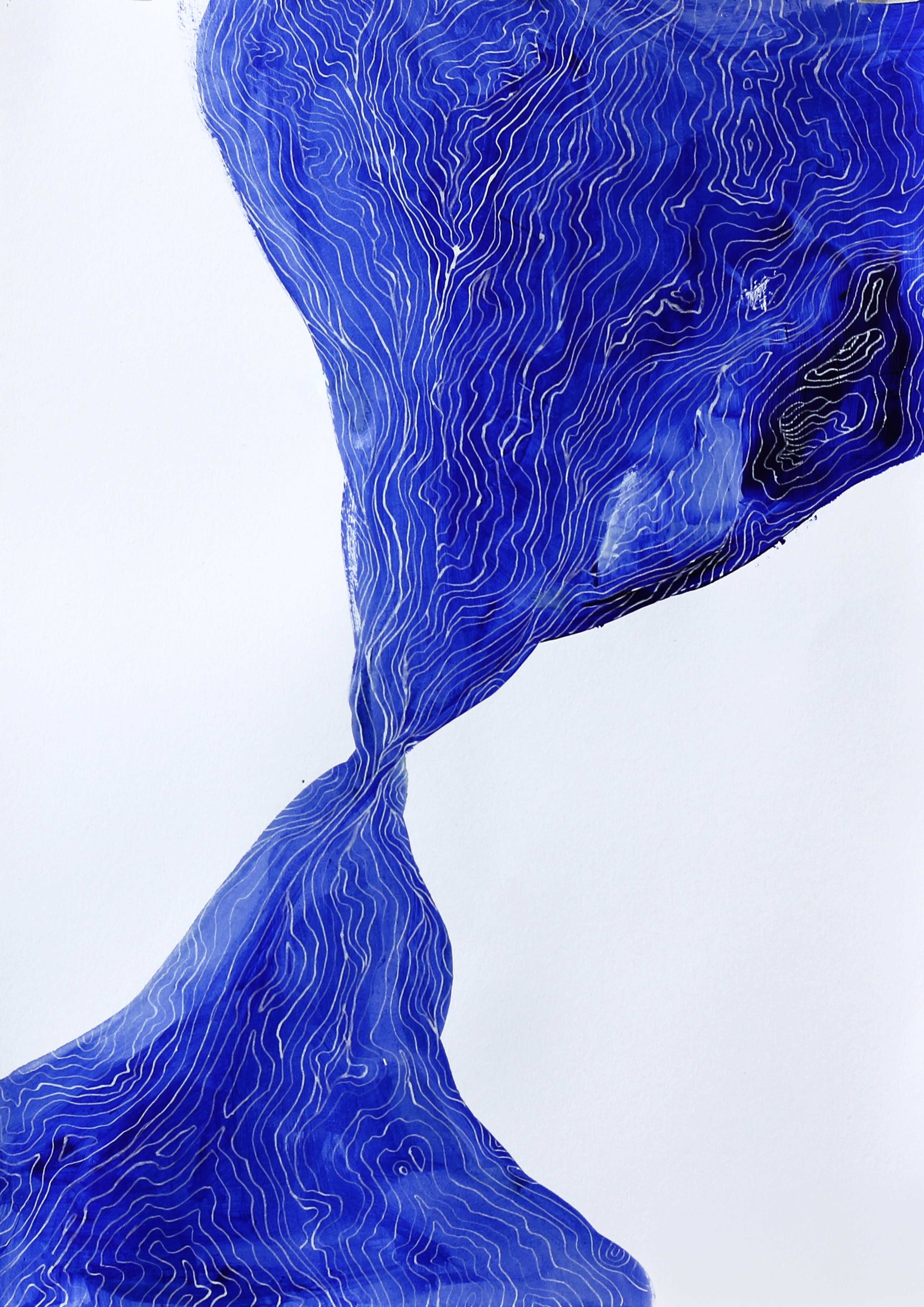 Aurélie Trabaud, Lines - Blue fields Aurélie Trabaud, Lines - Blue fields