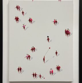 Gemälde, Freedom people - RED Acrobats, Eka Peradze