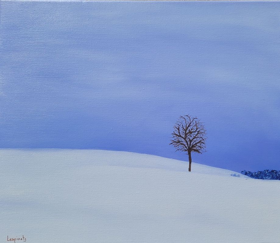 Nadine de Lespinats, Arbre sous la neige Nadine de Lespinats, Arbre sous la neige