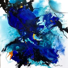Painting, Deep blue night, Patrick Briere