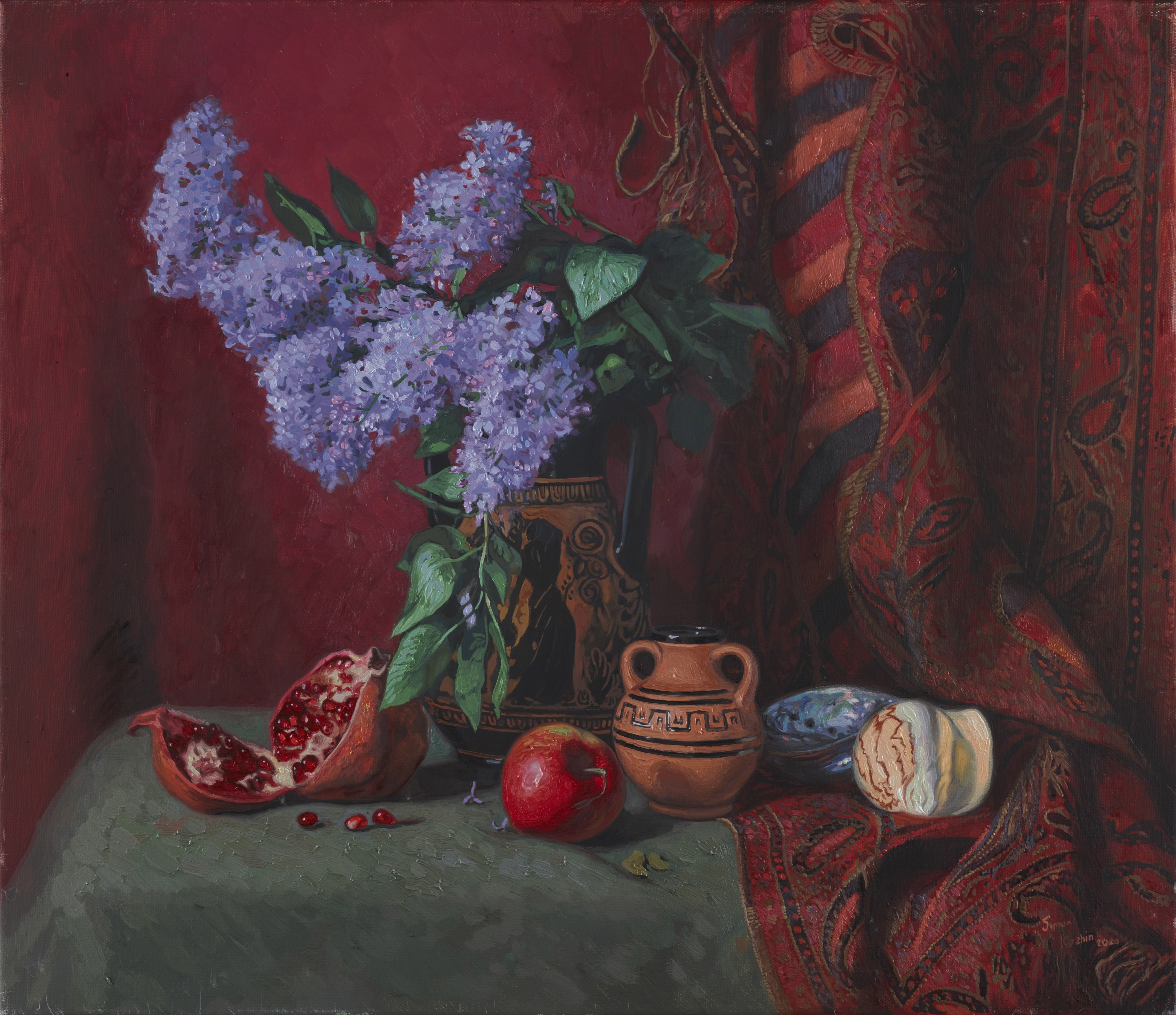 Simon Kozhin, Still life with lilacs Simon Kozhin, Still life with lilacs