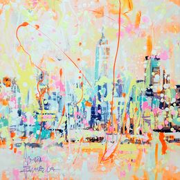 Painting, Manhattan's sunshine, Marta Zawadzka