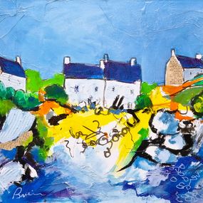 Painting, Village de pêcheurs, Patrick Briere