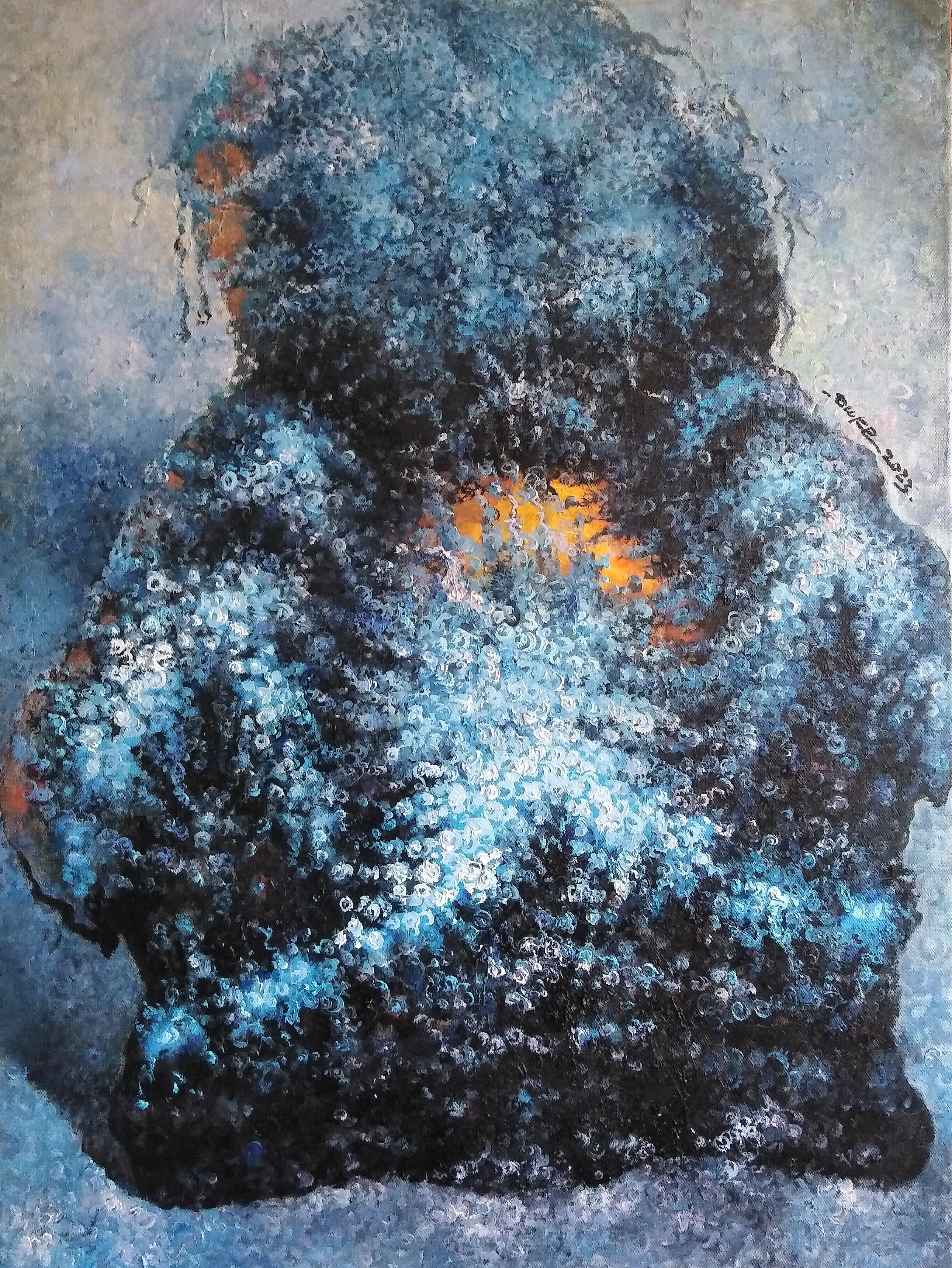 Du Ke, Blue sofa Du Ke, Blue sofa