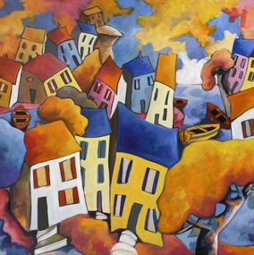 Painting, Chaleur tropicale, Martine Fauve Dechavanne