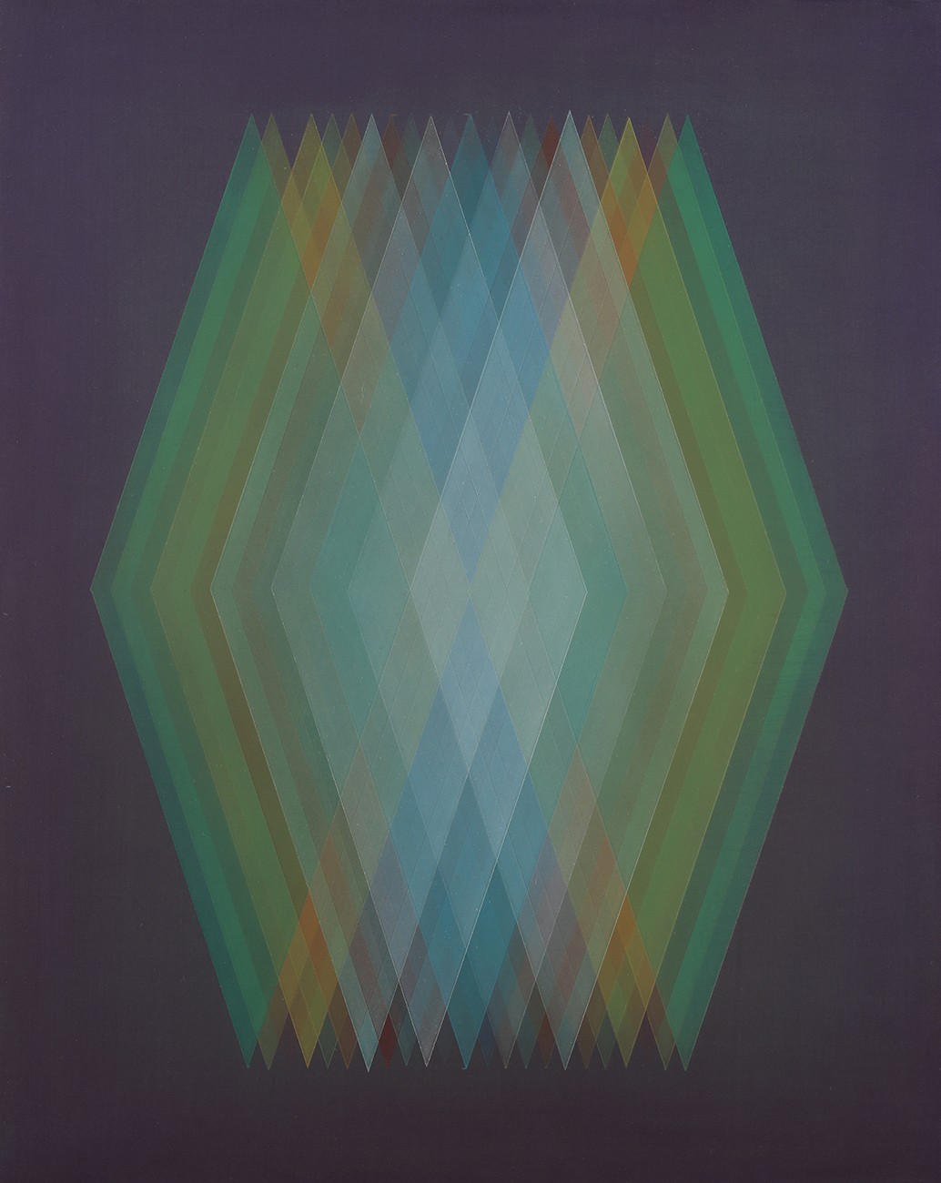 Bernadette Jiyong Frank, Prism (Cyan-Orange-Green) Bernadette Jiyong Frank, Prism (Cyan-Orange-Green)