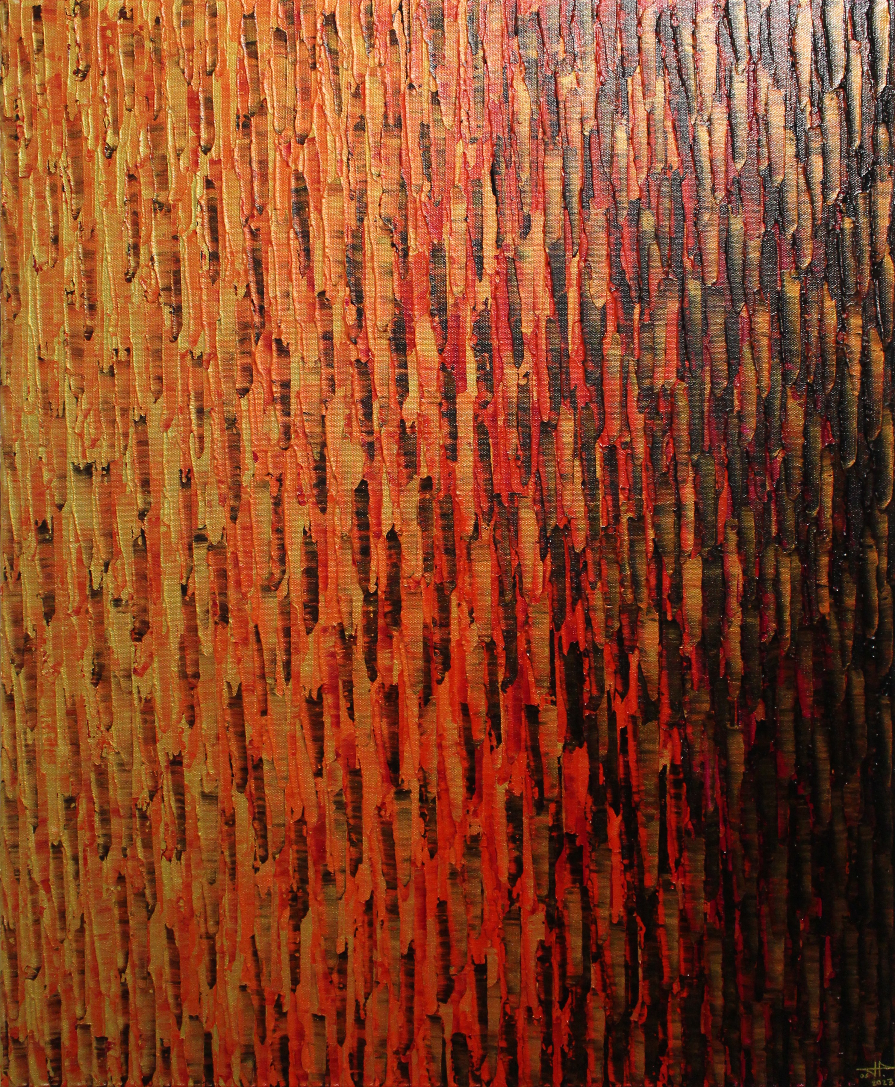 Jonathan Pradillon, Fondu couleur or orange magenta Jonathan Pradillon, Fondu couleur or orange magenta