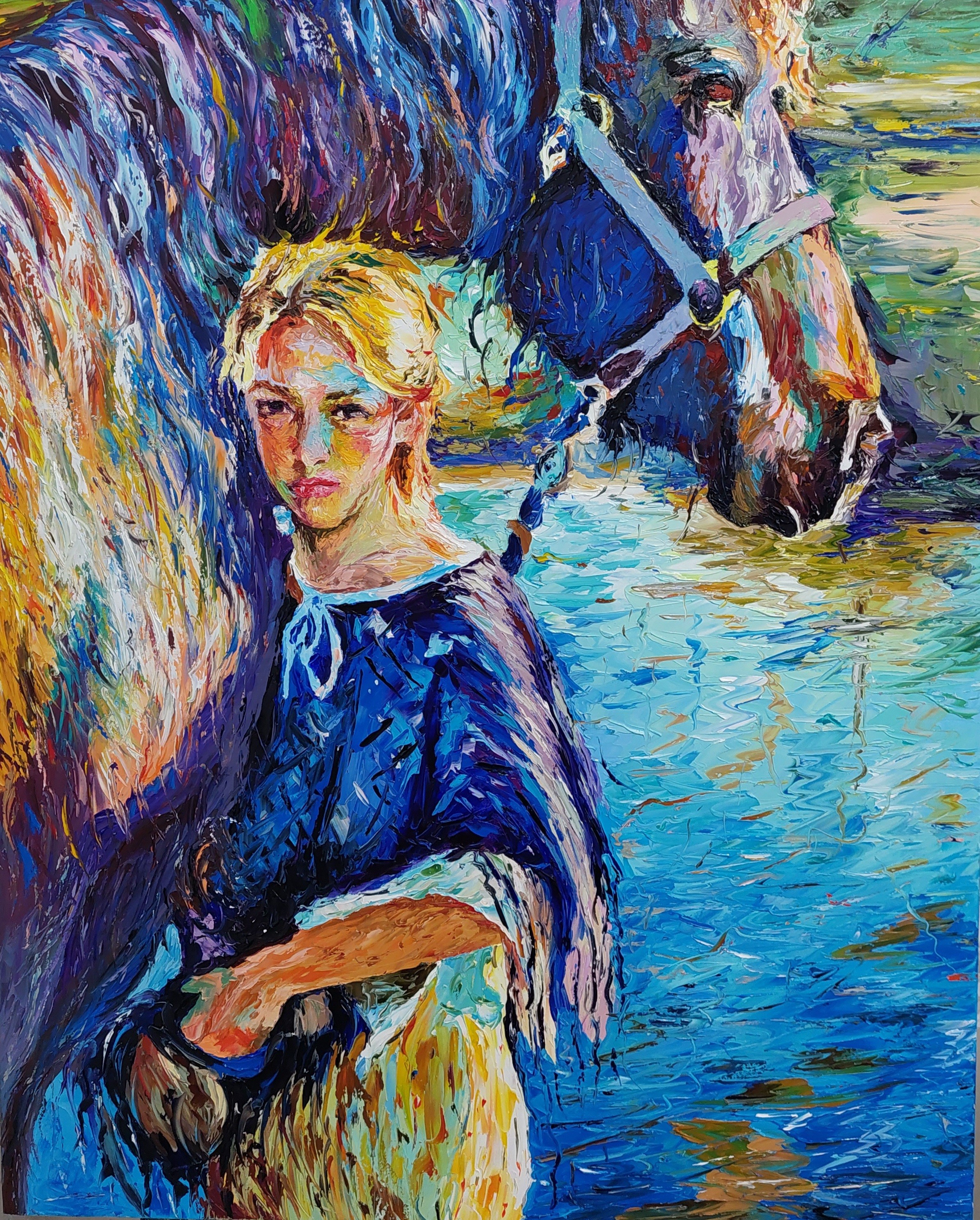 Andranik Harutyunyan, Girl with horse Andranik Harutyunyan, Girl with horse