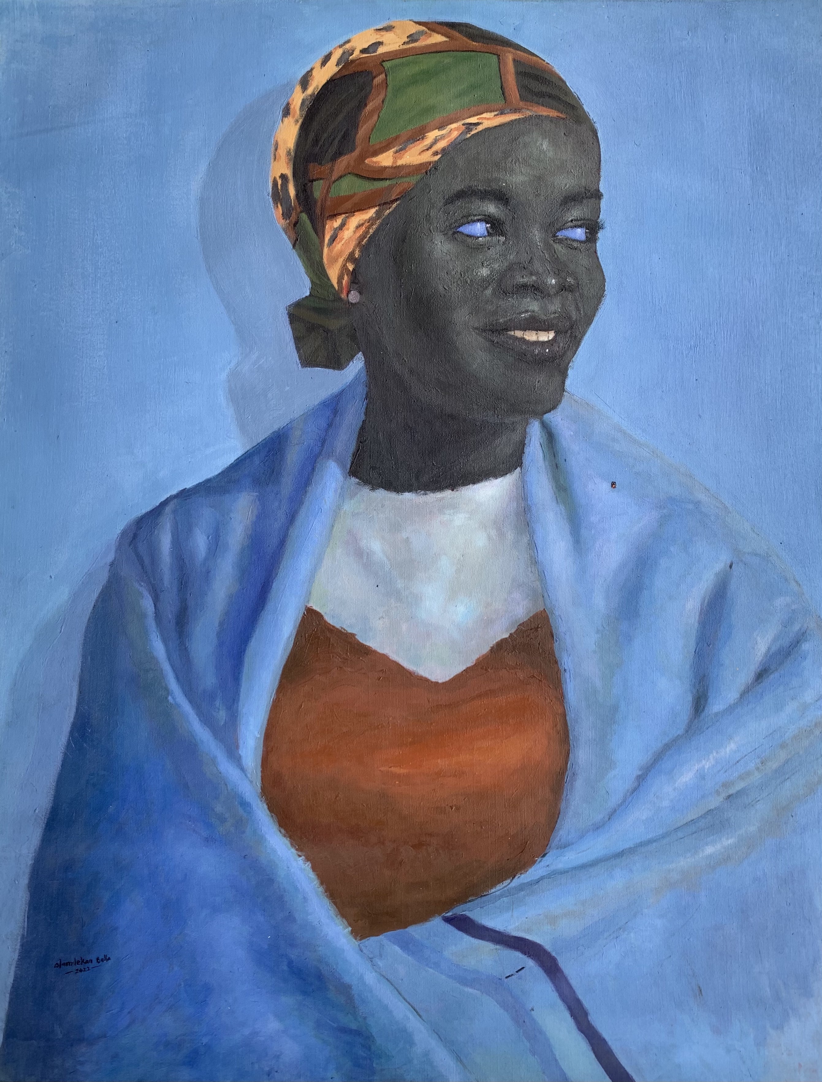Olamilekan Bello, Blue Towel 1 Olamilekan Bello, Blue Towel 1