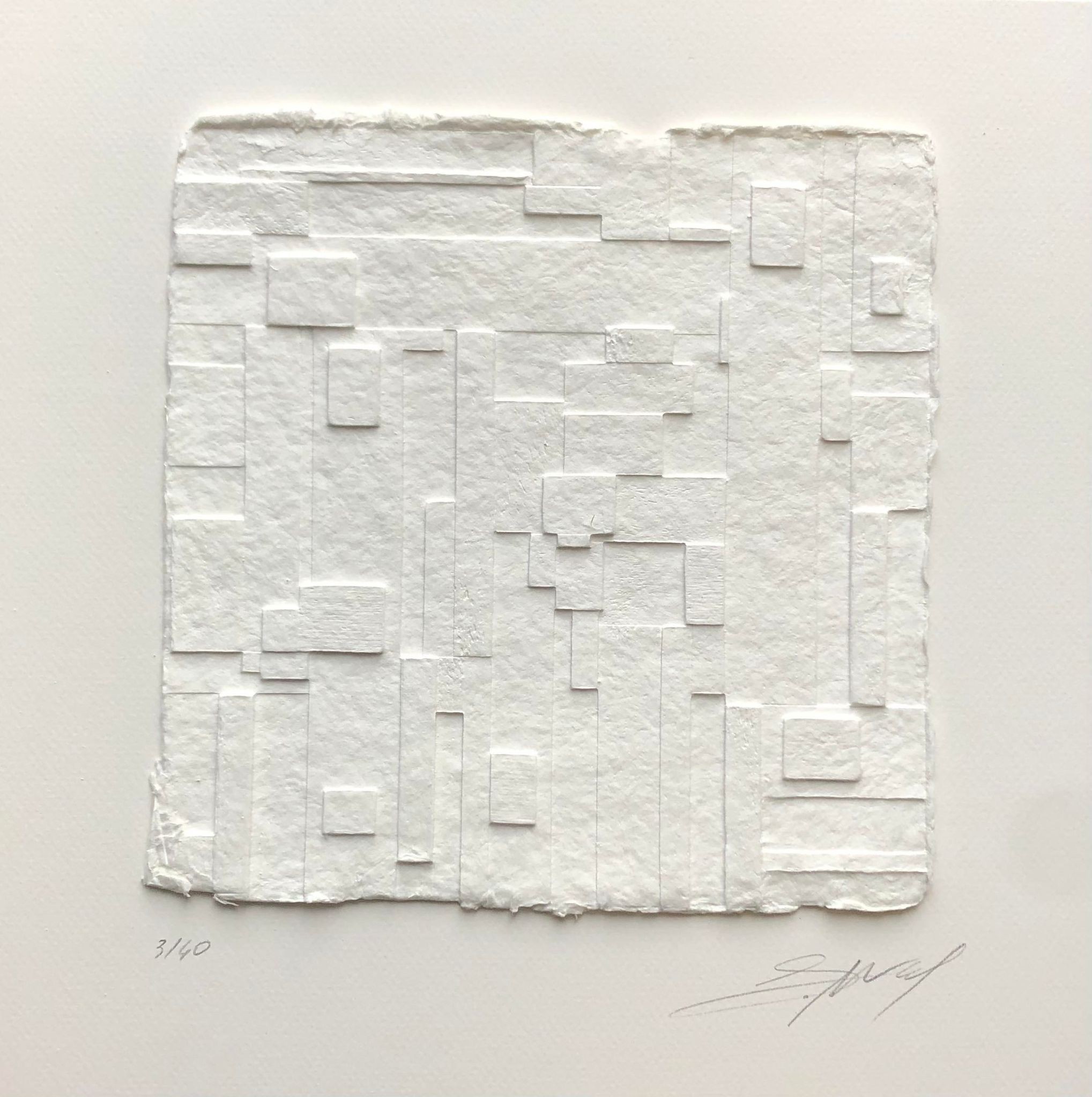 Guillaume Allemand, Abstraction 3, gravure en relief Guillaume Allemand, Abstraction 3, gravure en relief