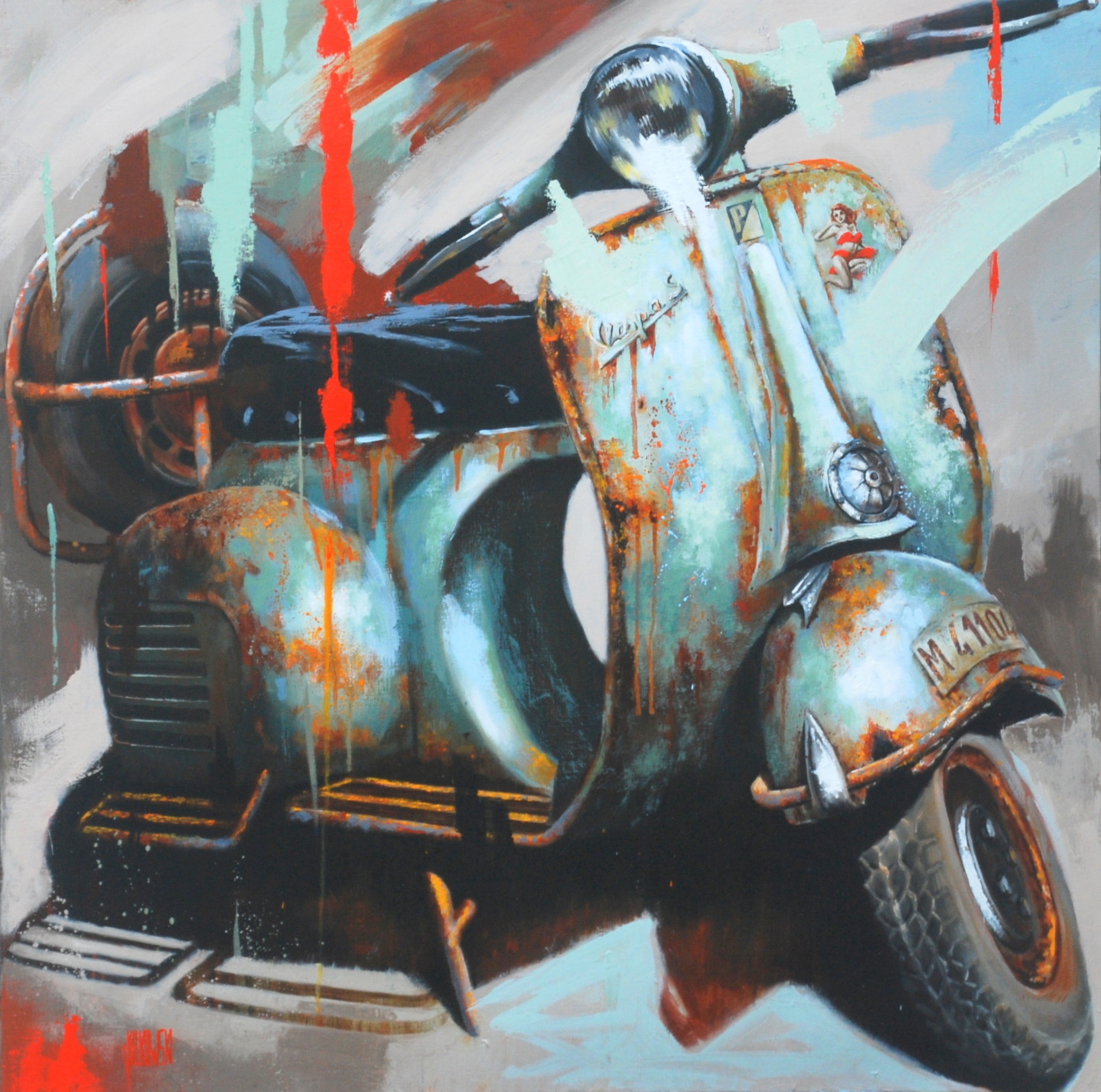 Sylvie Julkowski-Egard, Vespa verte Sylvie Julkowski-Egard, Vespa verte