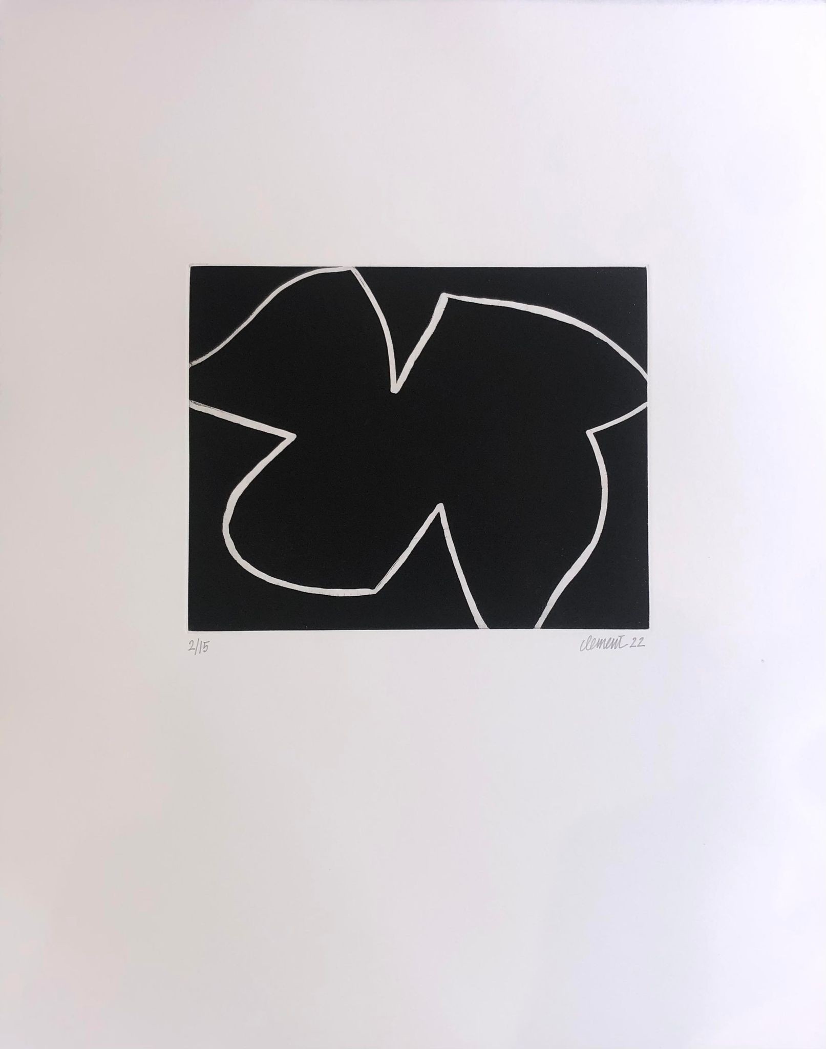 Alain Clément, Abstraction en noir et blanc Alain Clément, Abstraction en noir et blanc