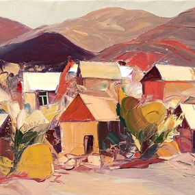 Gemälde, Textured landscape, Kamo Atoyan