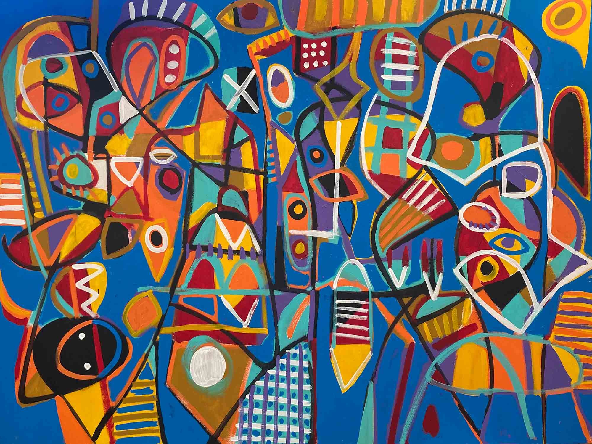 Enrique Pichardo, Improvisación en azul Enrique Pichardo, Improvisación en azul