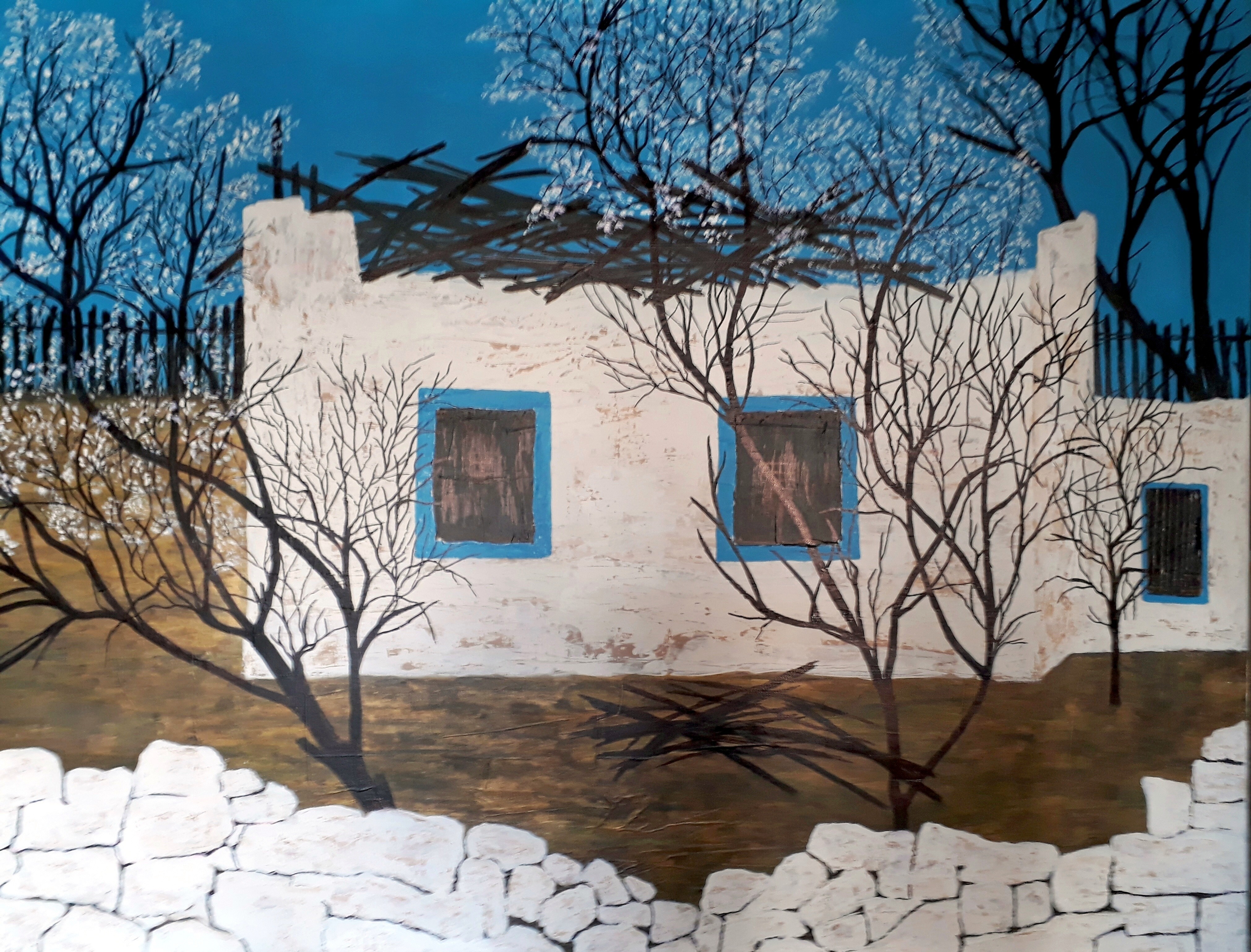 Danielle Launay, Petite ruine au printemps en Grèce Danielle Launay, Petite ruine au printemps en Grèce