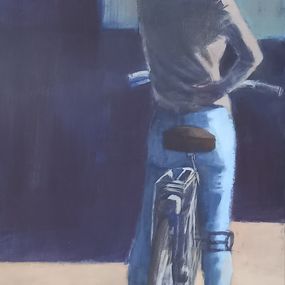 Peinture, Vic au Vélo, Caroline de Piédoüe