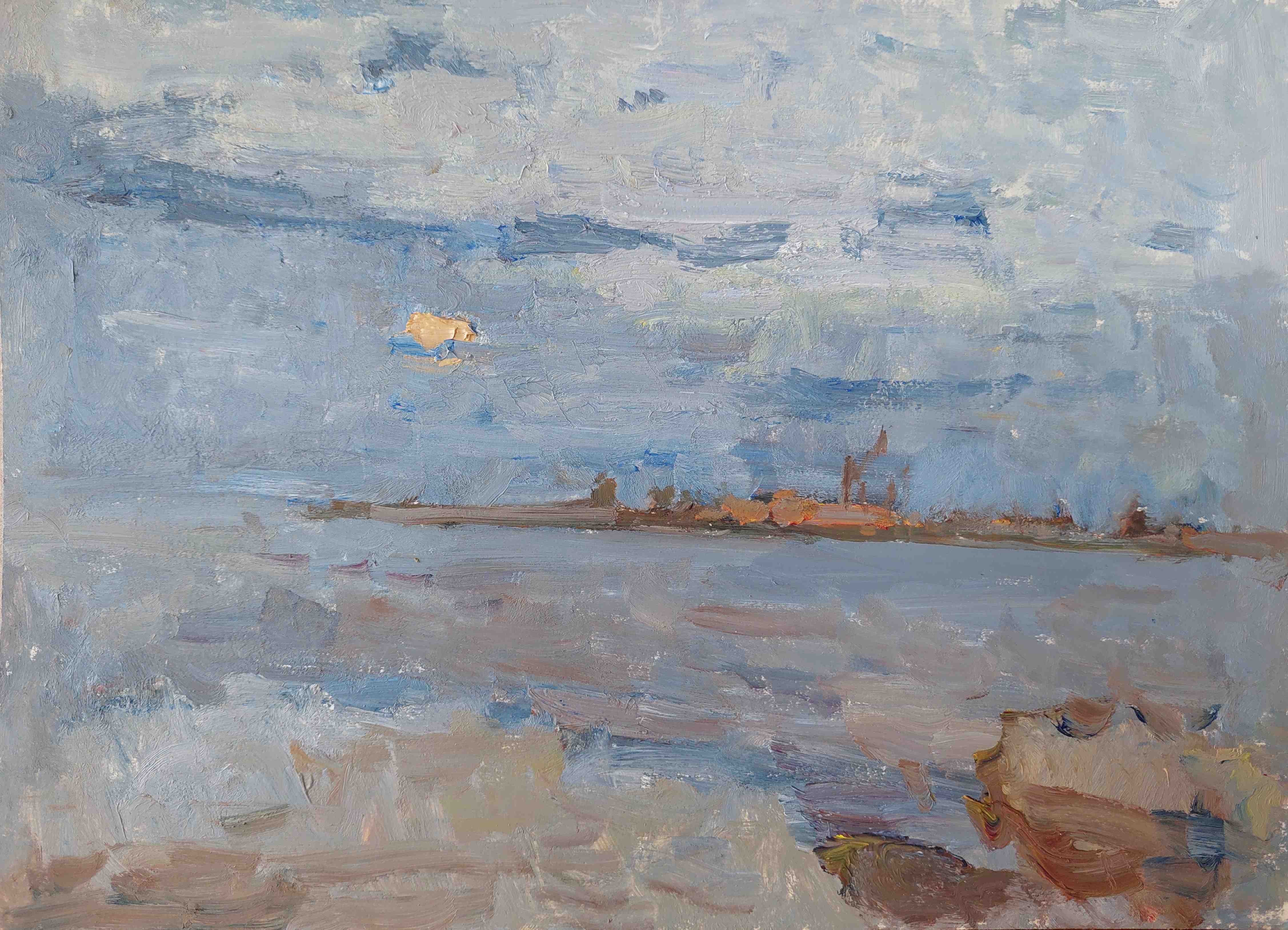 Oleksandr Khrapachov, Rising moon. Bay Kamish_Burun. Kerch. Oleksandr Khrapachov, Rising moon. Bay Kamish_Burun. Kerch.