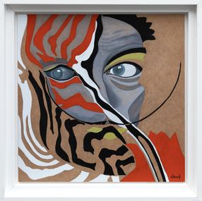 Gemälde, Ambiguité graphique - série Portraits hybrides - Salvador Dali, Claude Verger dite Claud