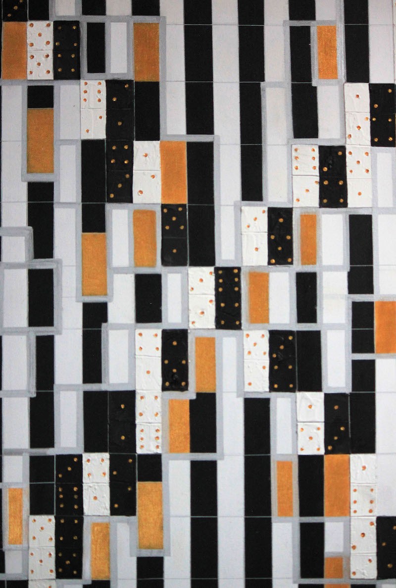 Kseniia Redina, Black strips, white strips Kseniia Redina, Black strips, white strips