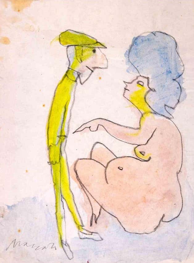 Mino Maccari, The Couple Mino Maccari, The Couple