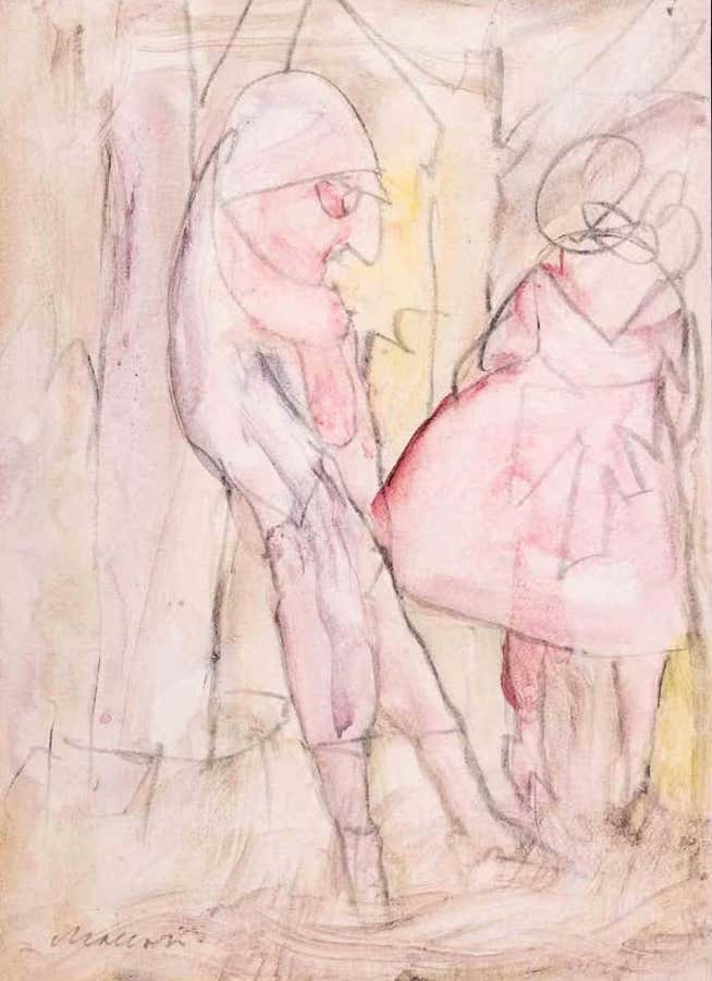 Mino Maccari, The Couple Mino Maccari, The Couple