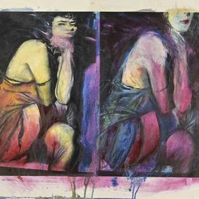 Gemälde, Femme en larmes, Sergio Barletta