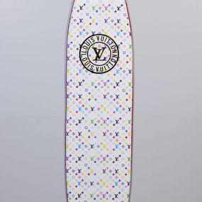 Louis Vuitton multi Portrait Print Skateboard