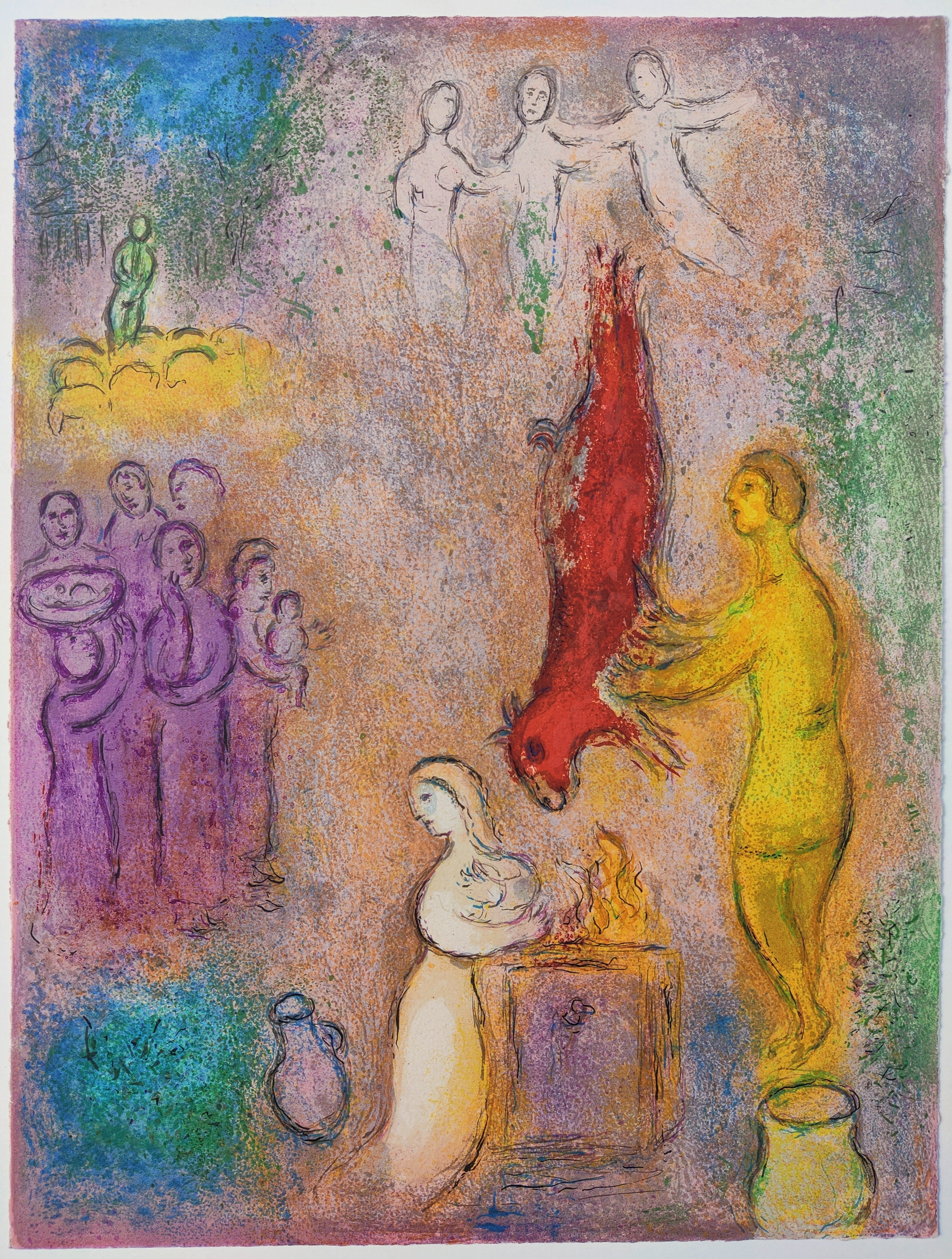 Marc Chagall, Sacrifices made to the nymphs Marc Chagall, Sacrifices made to the nymphs