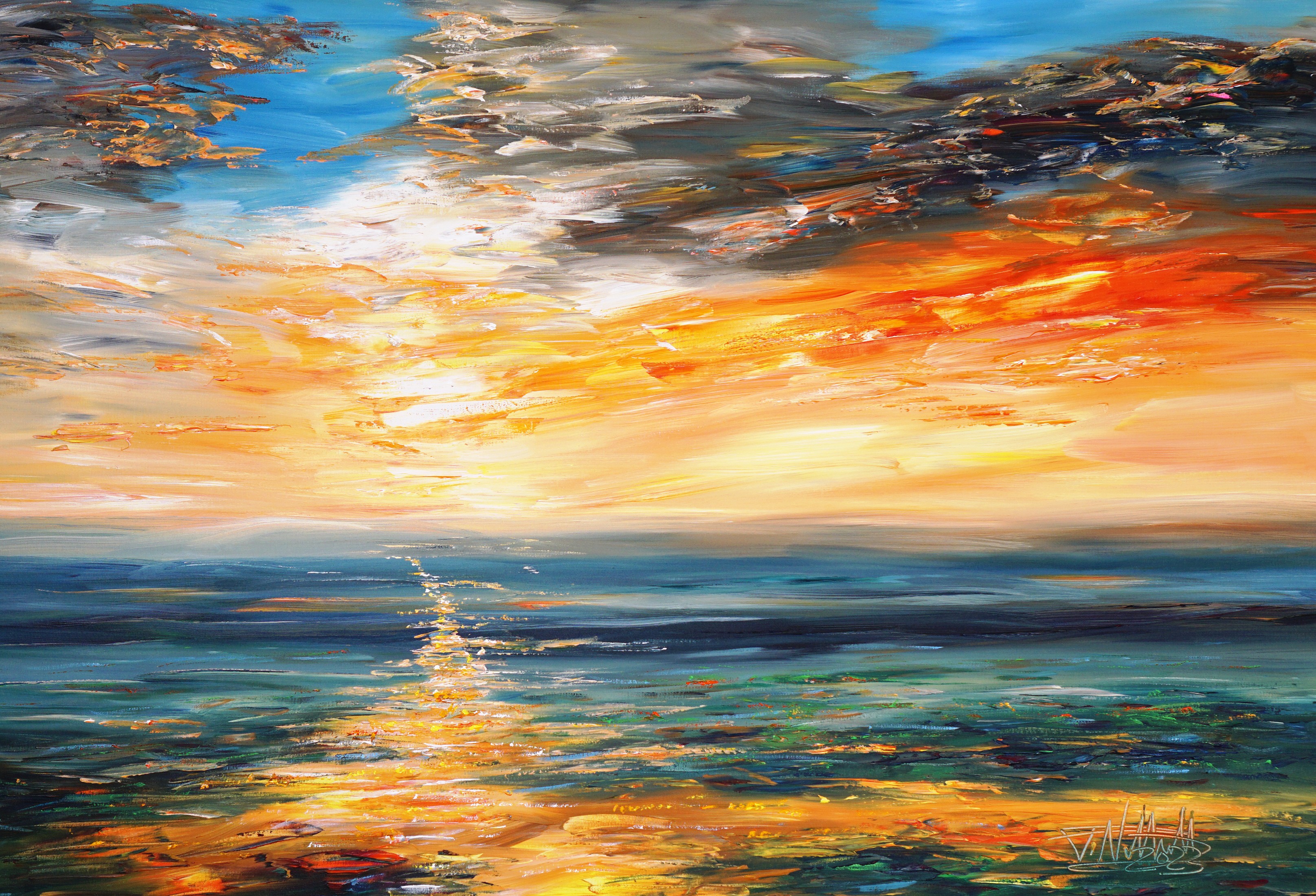 Peter Nottrott, Romantic Evening Landscape XL 1 Peter Nottrott, Romantic Evening Landscape XL 1