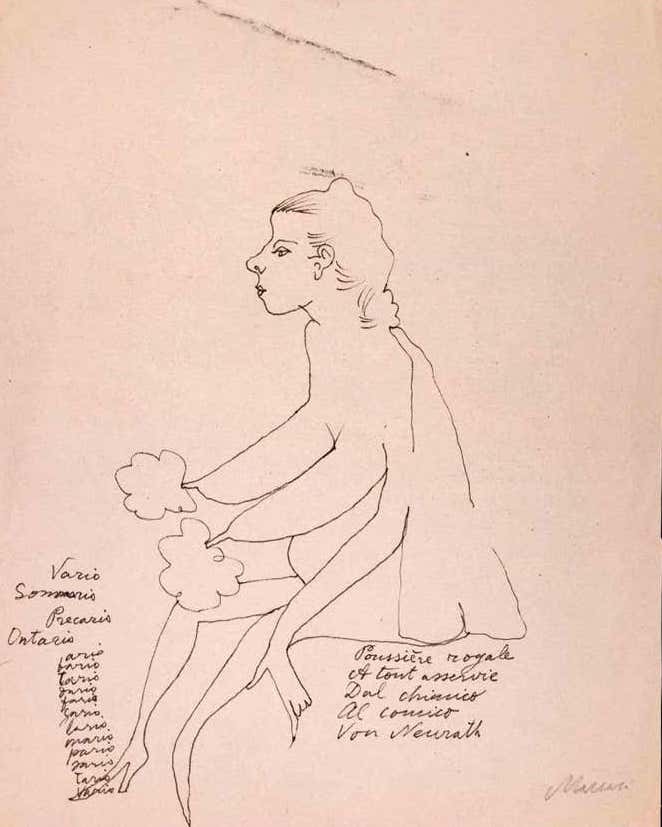 Mino Maccari, Nude of Woman Mino Maccari, Nude of Woman